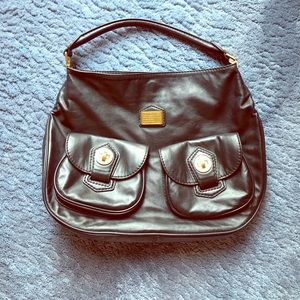 Marc by Marc Jacobs black leather hobo bag